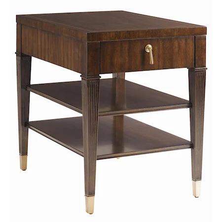 Rochelle End Table with One Drawer